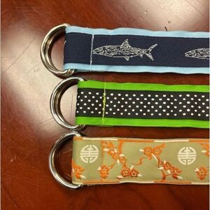 Martini Time Lot of 3 Ribbon Belts sz L EUC